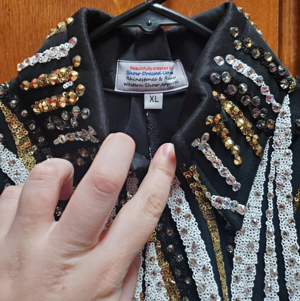 Rhinestone and sequinJacket